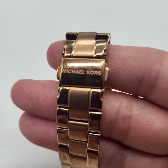 Michael Kors Women's Ritz MK5921 Rose Gold Stainless-Steel Quartz Watch - Picture 7 of 13